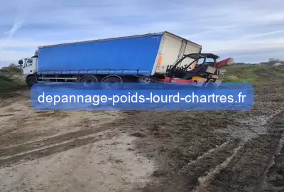 Camion embourbé